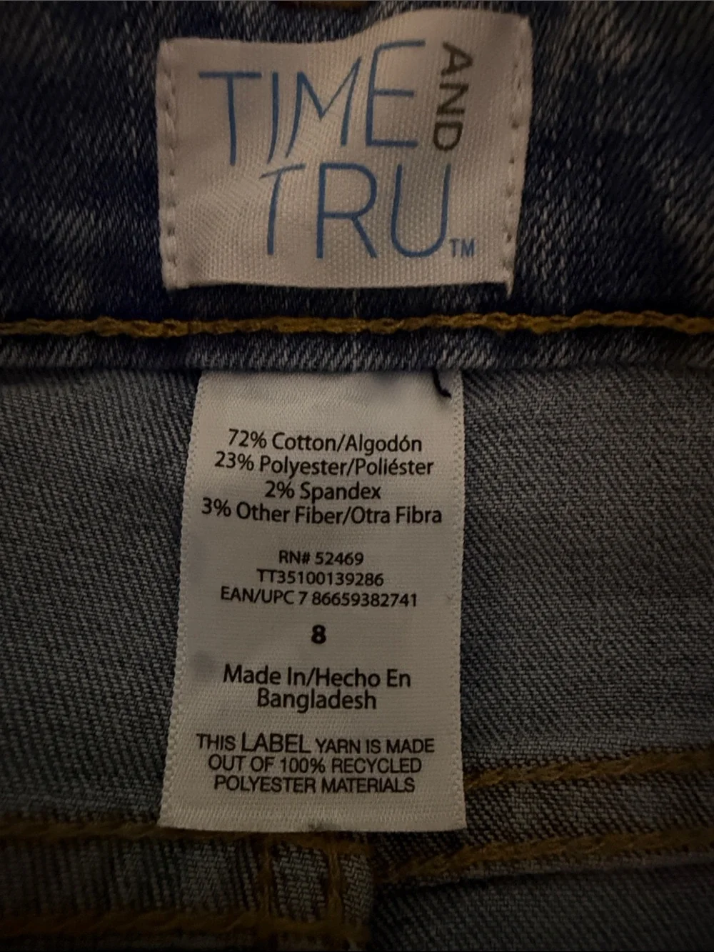 Time and Tru High-Rise Wide Leg Jeans — Blue - Picture 2 of 3
